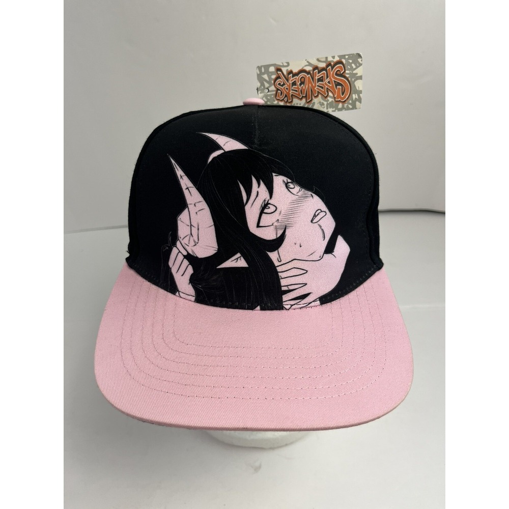 Lewd Complex Succubus Hentai Anime Black & Pink SnapBack Hat NEW
